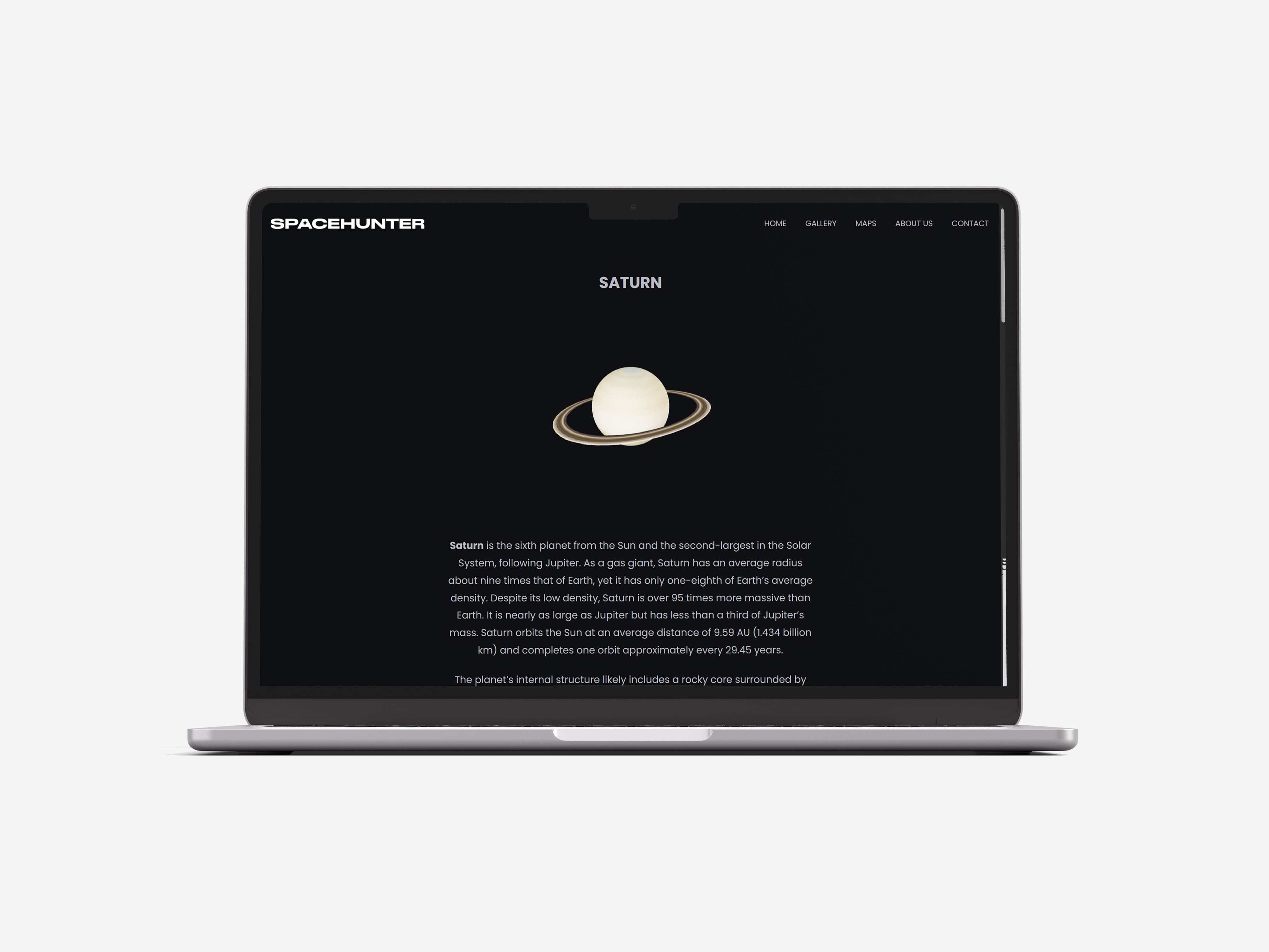 Site web — SpaceHunter